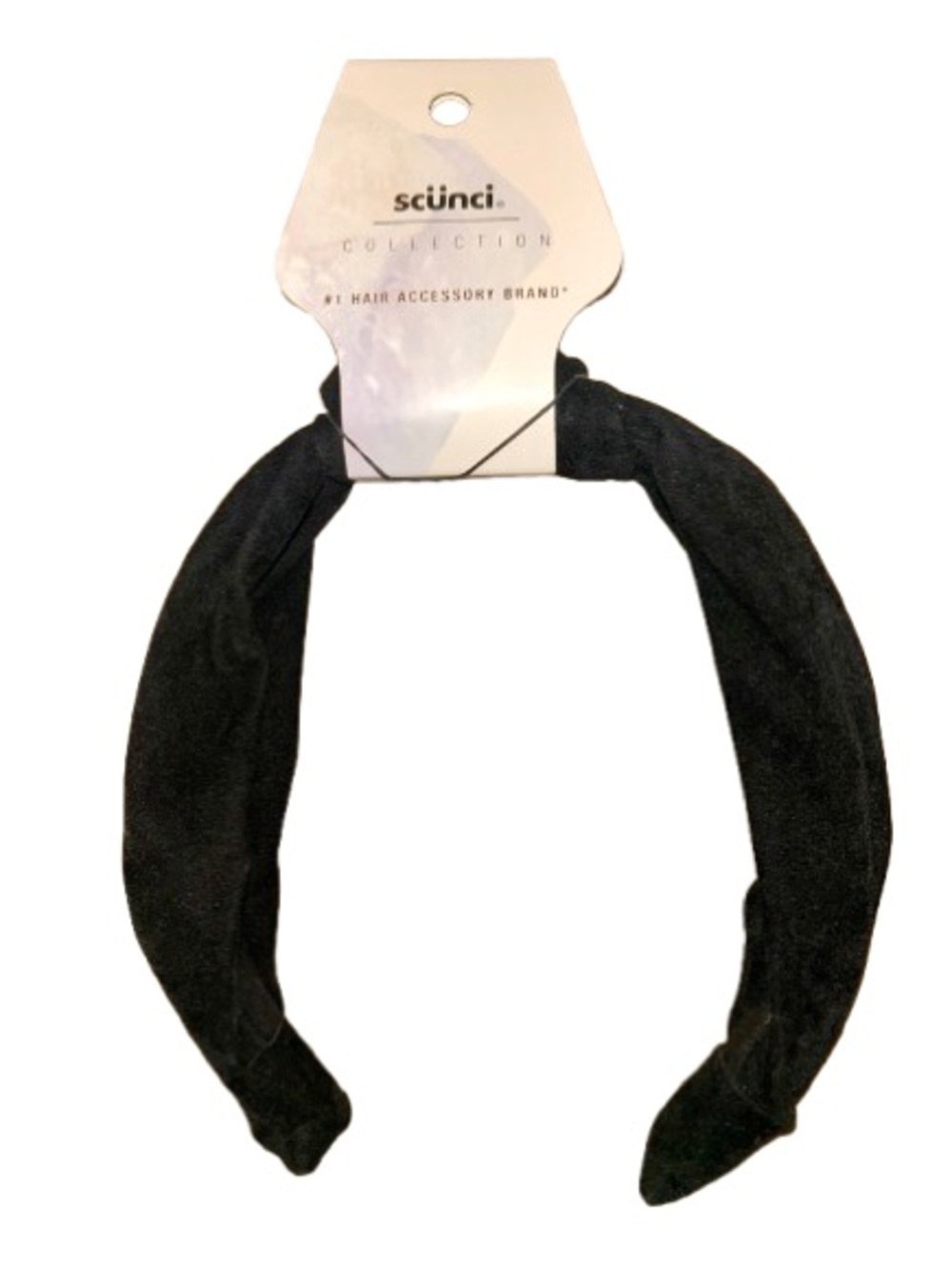 Scunci NEW Black Suede Knot Headband